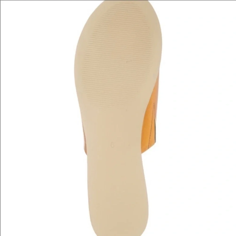 𝅺seychelles Stanza Metallic Orange Slide NWT Size 7